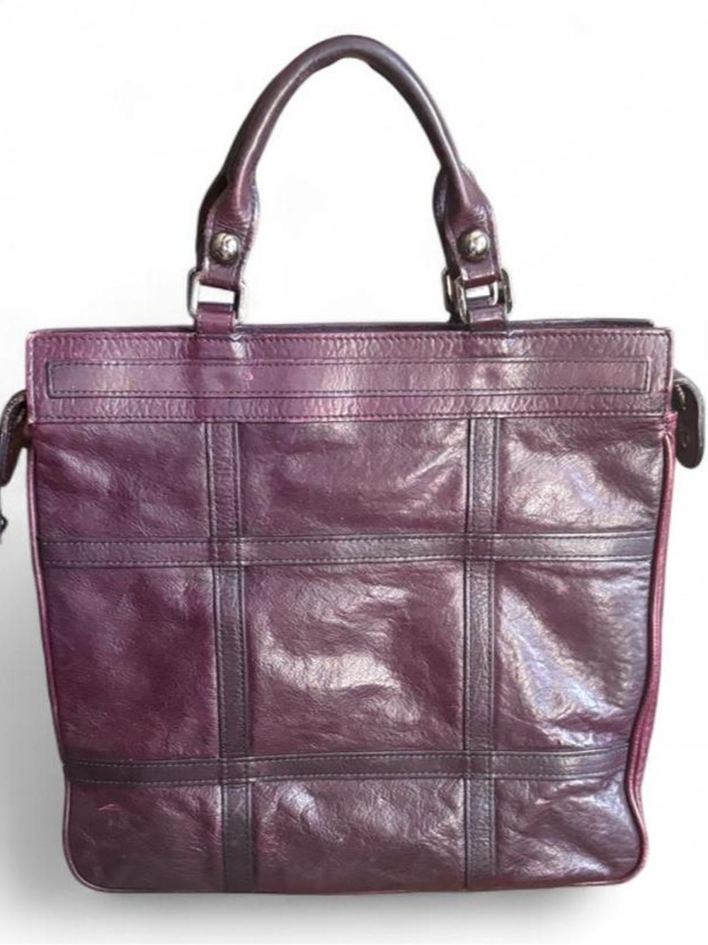 Y2K vintage Be & D leather satchel bag